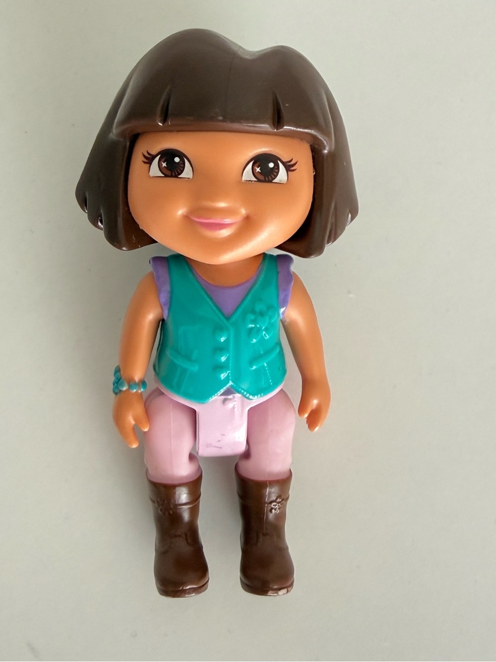 Dora The Explorer Brown Boots Figure Mattel Viacom Retired Blue Vest 2012